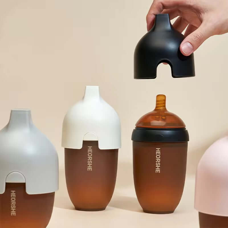 Ensemble biberon silicone 2 pièces - Sécuritaire et anti-colique