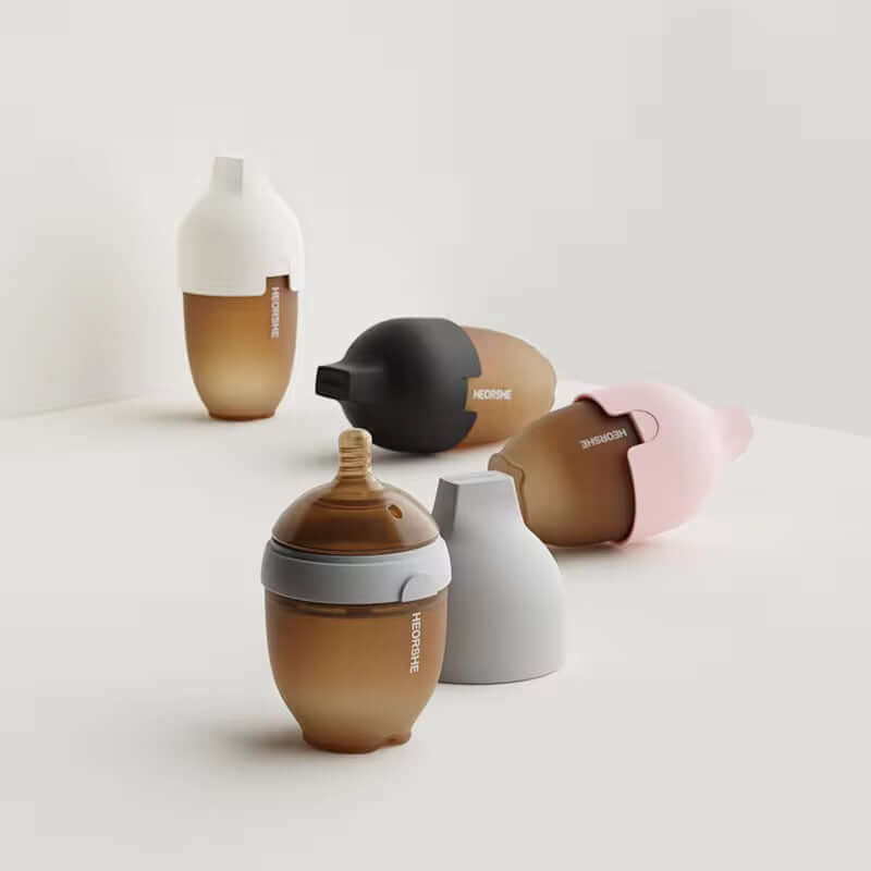 Ensemble biberon silicone 2 pièces - Sécuritaire et anti-colique