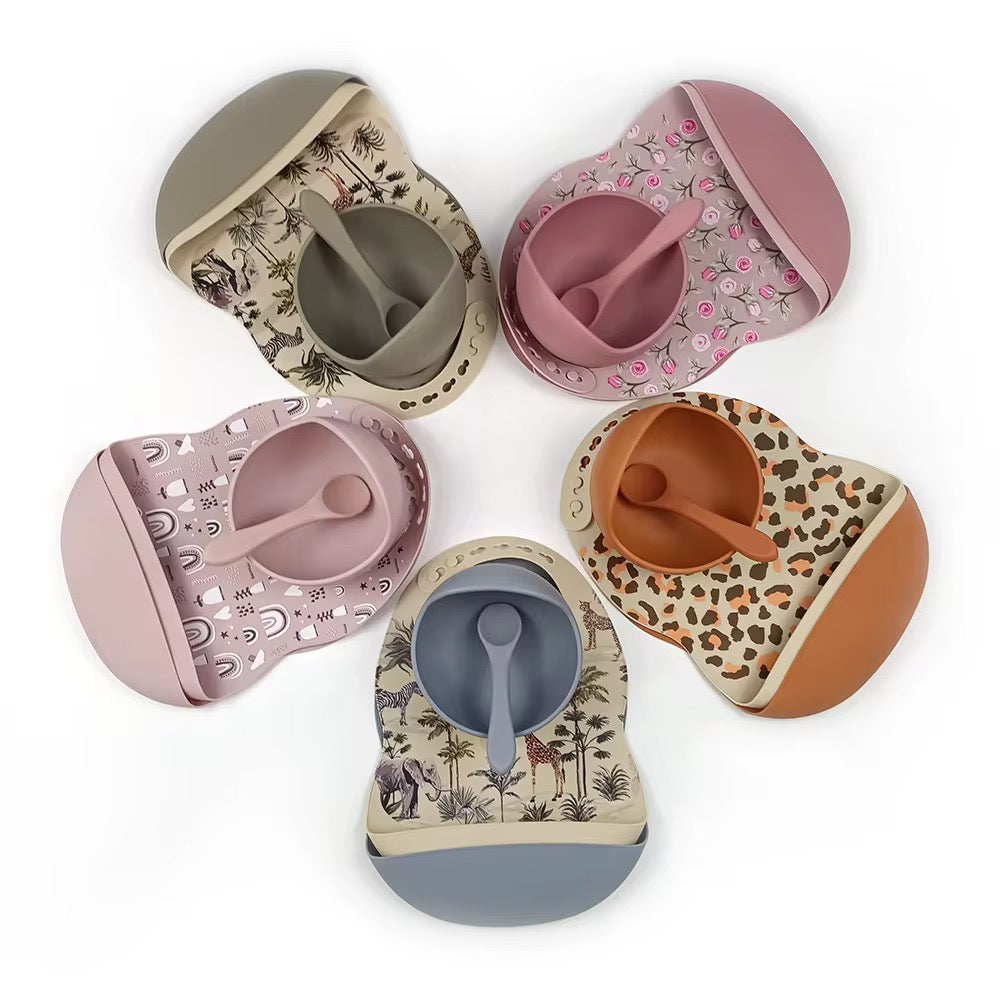 Ensemble bavoir imperméable, 4 pièces