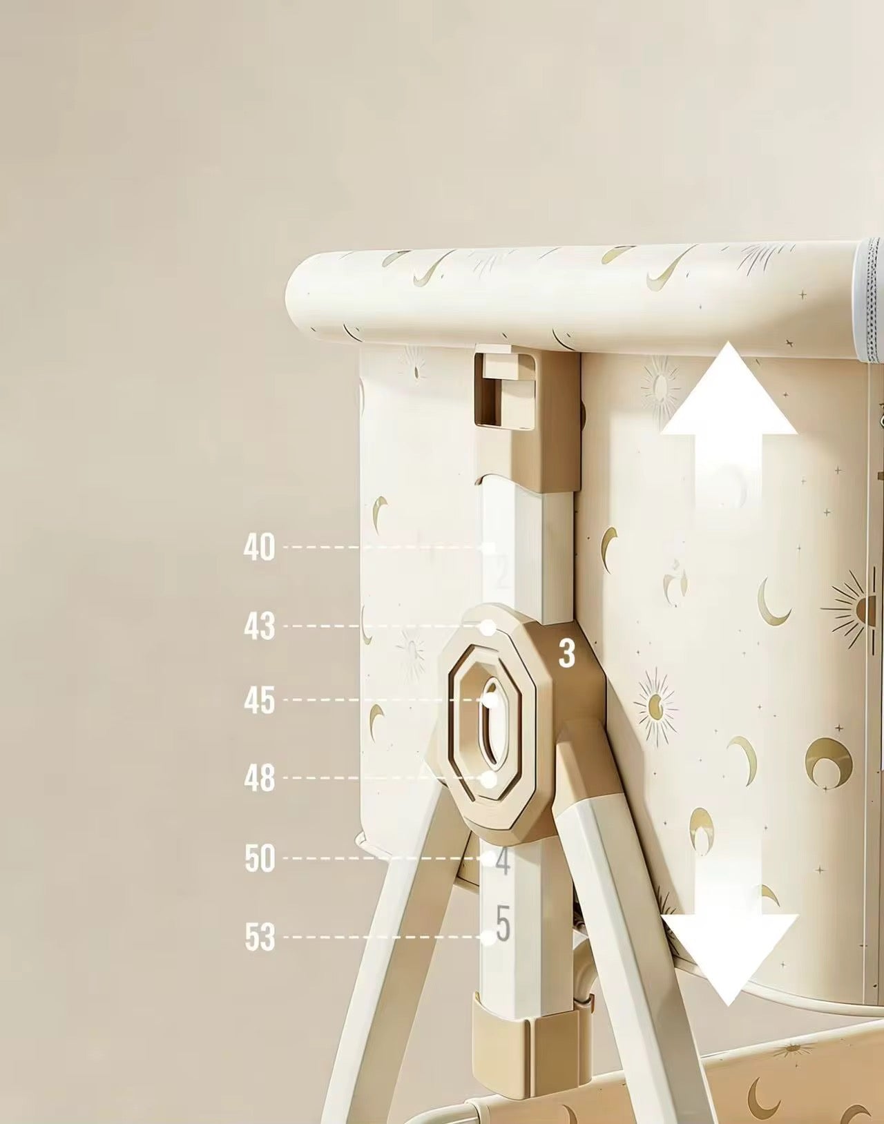 Lit pliant portable à hauteur réglable